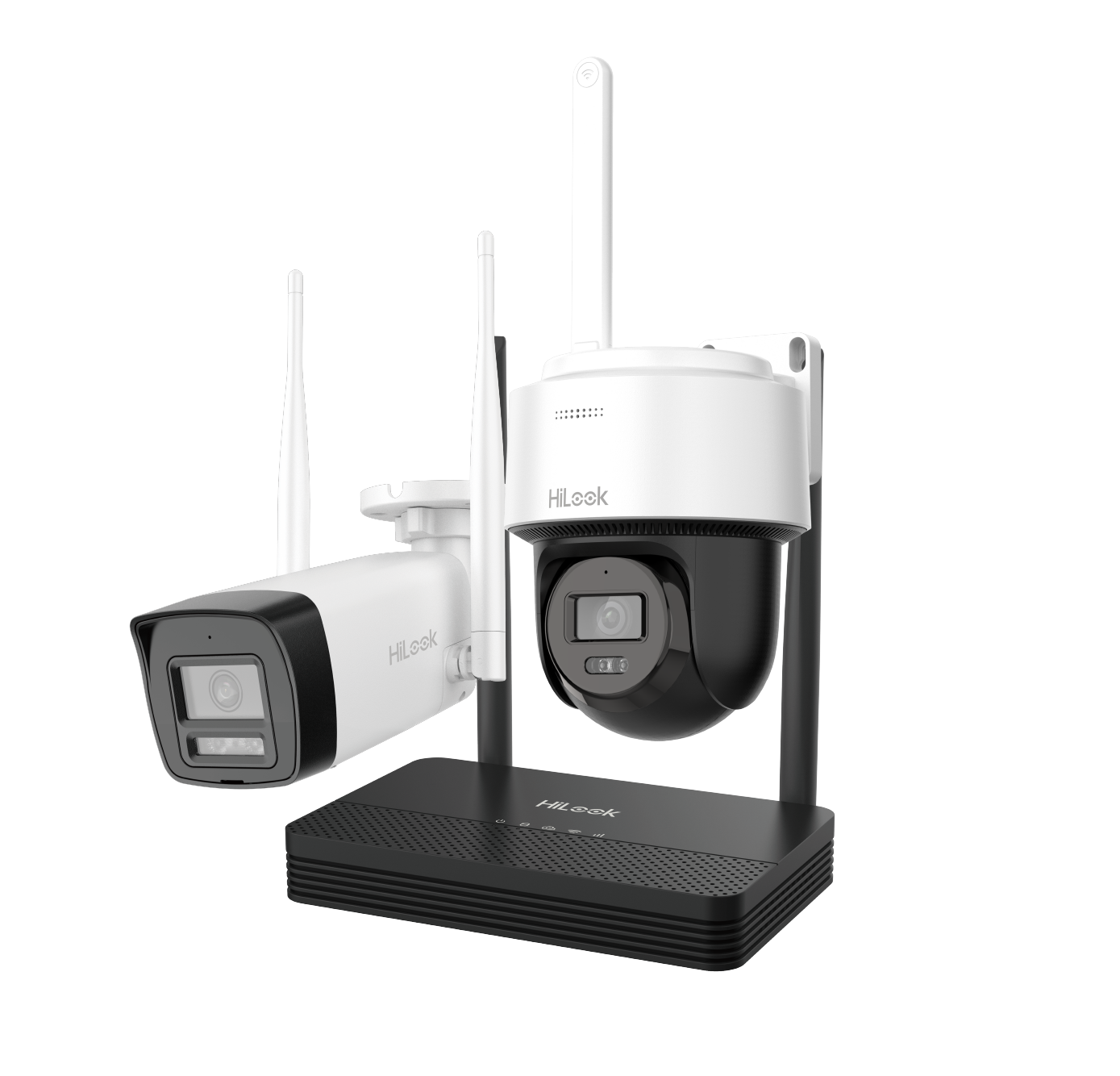 Hilook Wi-Fi komplekt DS-J142I/IKS-2044BPH-PH/W 4MP 1x toru + 1x kuppel valge