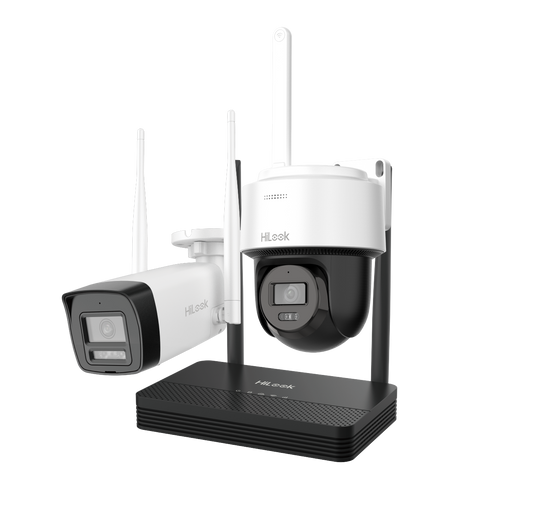 Hilook Wi-Fi komplekt DS-J142I/IKS-2044BPH-PH/W 4MP 1x toru + 1x kuppel valge